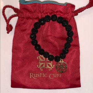 Black Rustic Cuff bracelet